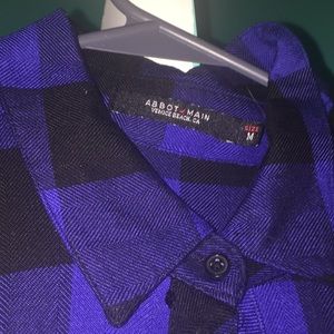 purple and black flannel brand new!!!
